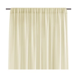 Světle žlutý závěs AmeliaHome Voile Pleat, 160 x 300 cm