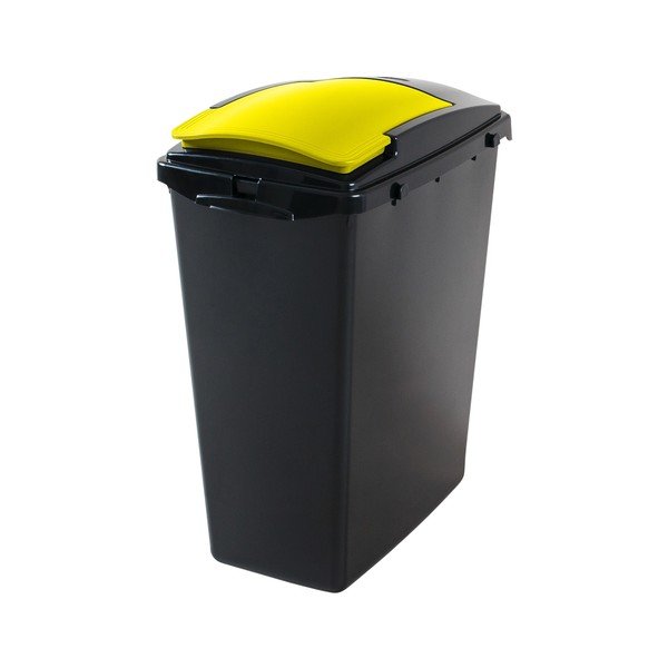 Žluté plastové víko na odpadkový koš na tříděný odpad – Addis-image-1