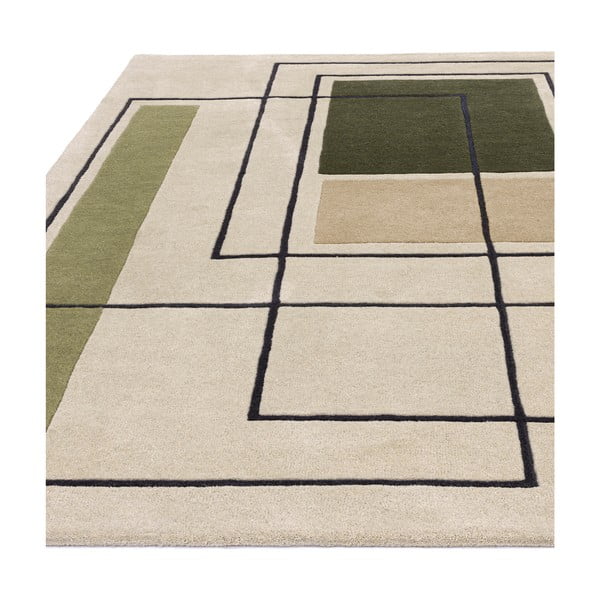 Khaki-béžový vlněný koberec 120x170 cm Reef – Asiatic Carpets-image-3
