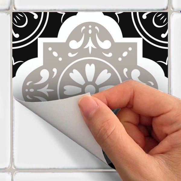 Sada 9 nástěnných samolepek Ambiance Cement Tiles Charltina, 10 x 10 cm-image-3