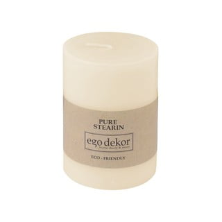 Smetanově bílá svíčka Eco candles by Ego dekor Friendly, doba hoření 37 h