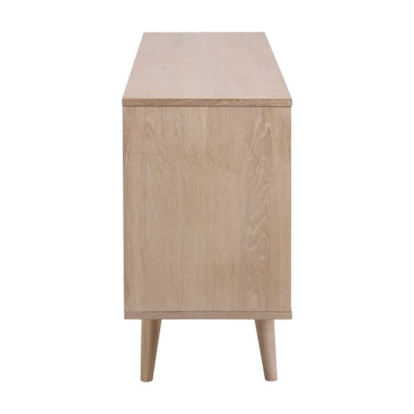 Nízká komoda v dekoru dubu v přírodní barvě 150x75 cm Nagano – Actona-image-4