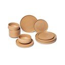 12dílná sada cihlově oranžového kameninového nádobí Bonami Selection Malia