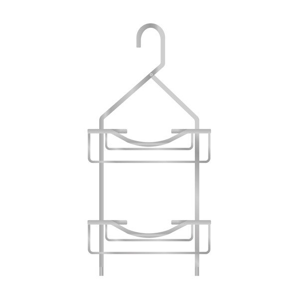 Závěsná hliníková koupelnová polička v leskle stříbrné barvě Filaire Aluminium – douceur d'intérieur