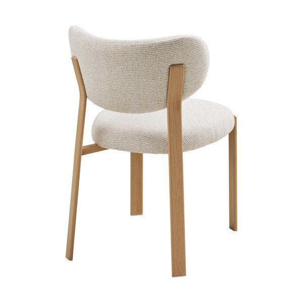 Bílá čalouněná jídelní židle Savina – House Nordic-image-4