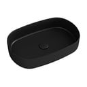 Černé keramické umyvadlo 55x36 cm Infinity Oval – Sapho