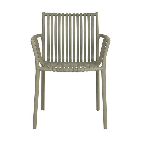 Zelené plastové zahradní židle v sadě 2 ks Tulsa – House Nordic-image-2