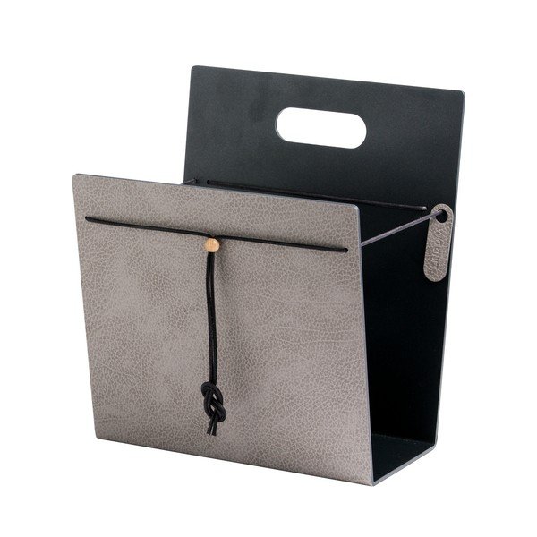 Kovový/z eko kůže stojan na časopisy Hippo M – LIND DNA