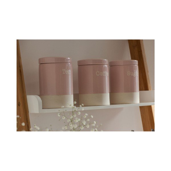 Růžová kameninová dóza na kávu Premier Housewares, 616 ml-image-2