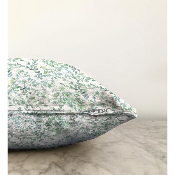 Béžovo-zelený povlak na polštář s příměsí bavlny Minimalist Cushion Covers Twiggy, 55 x 55 cm-image-1