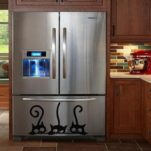 Samolepka na zeď Ambiance Funny Cats Trio, 20 x 35 cm-image-1