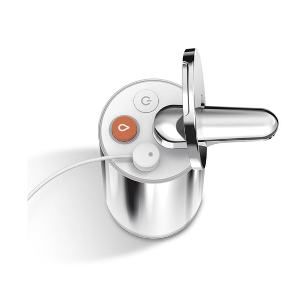 Automatický ocelový dávkovač mýdla ve stříbrné barvě 266 ml - simplehuman-image-4