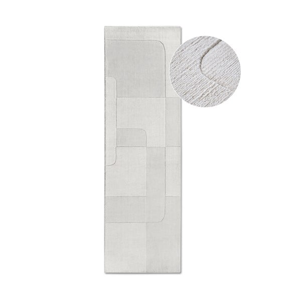 Krémový ručně tkaný vlněný běhoun 80x250 cm Charlotte – Villeroy&Boch