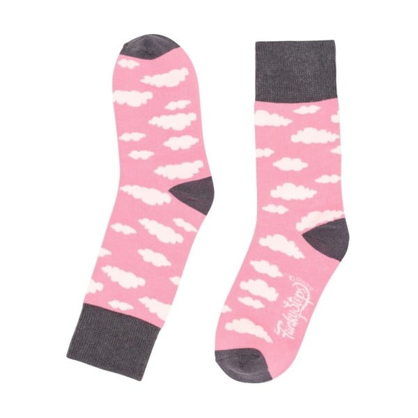 Růžové ponožky Funky Steps Cloudy, velikost 35 – 39