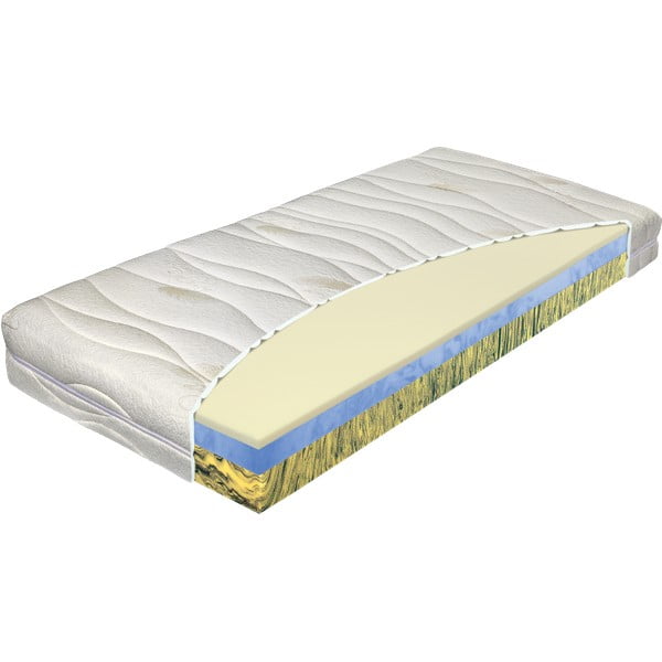 Tvrdá/měkká pěnová oboustranná matrace 120x200 cm Camille - Materasso-image-1