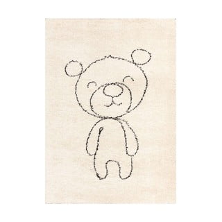 Béžový antialergenní dětský koberec 170x120 cm Teddy Bear - Yellow Tipi