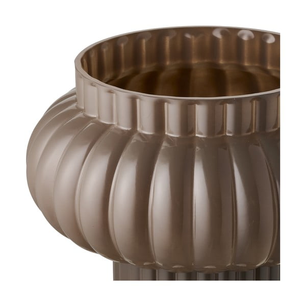 Hnědá skleněná váza (výška 27 cm) Celia – House Nordic-image-3