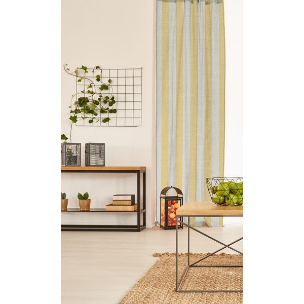 Žlutý závěs Really Nice Things Cortina Hogar Yellow Stripes-image-1