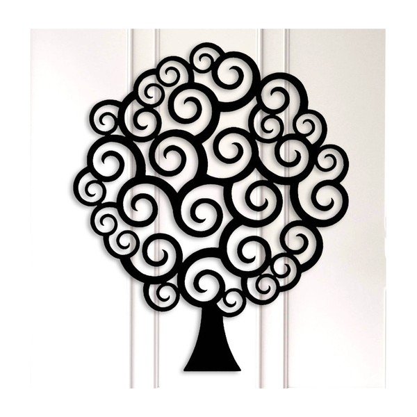Černá nástěnná dekorace Magic Tree