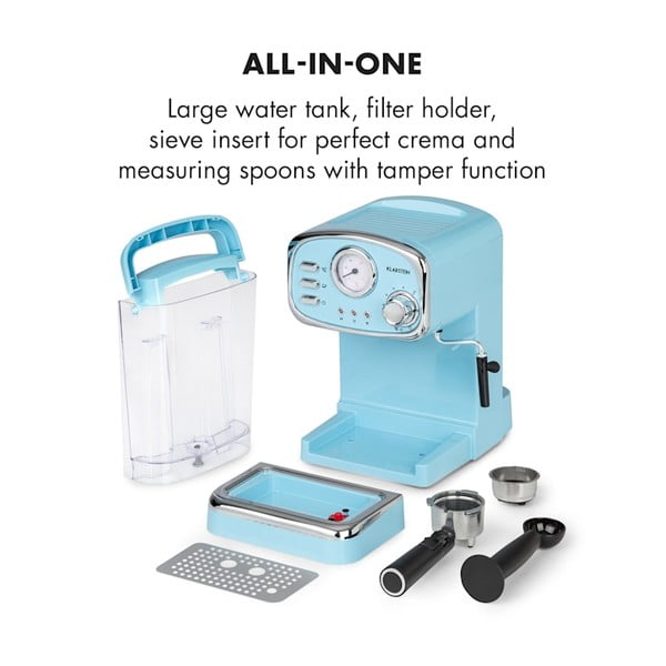 Modrý kávovar Klarstein Espressionata Gusto-image-3