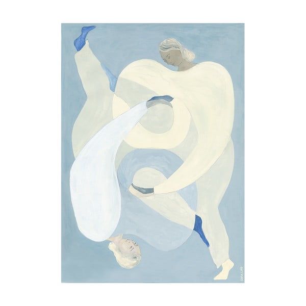Plakát 70x100 cm Hold You - Blue – Sofia Lind – The Poster Club