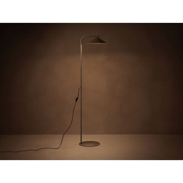 Hnědá kovová stojací lampa (výška 160 cm) Nocte – Micadoni -image-1