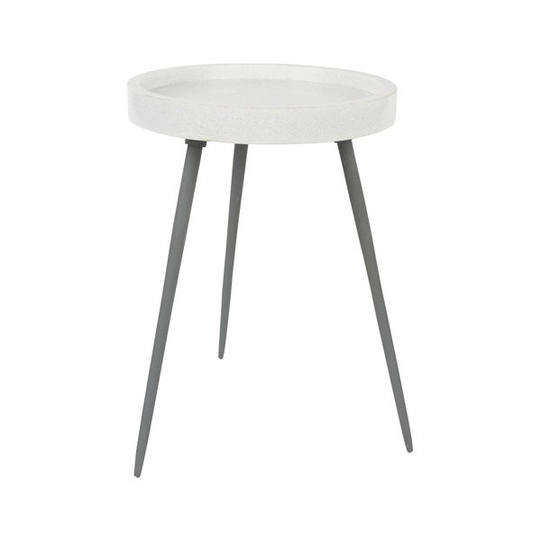 Kulatý odkládací stolek s mramorovou deskou  ø 33 cm Karrara – White Label