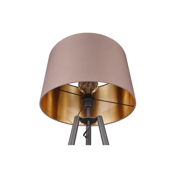 Černá stojací lampa s poličkou (výška 152 cm) Colette – Reality-image-4