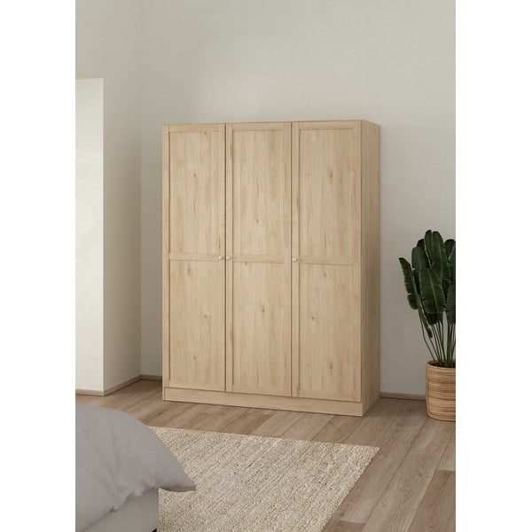 Šatní skříň v dekoru dubu v přírodní barvě 147x200 cm Billund – Tvilum-image-1