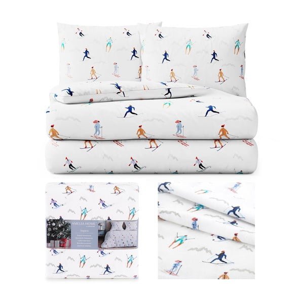 Flanelové povlečení na dvoulůžko AmeliaHome Snuggy Aspen, 200 x 200 cm-image-2