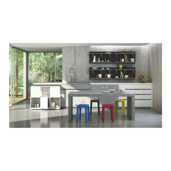 Černý nástěnný policový systém TemaHome Bern, šířka 90 cm-image-4