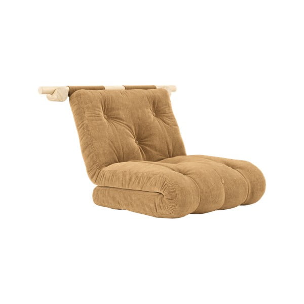 Světle hnědé manšestrové křeslo Hooked – Karup Design