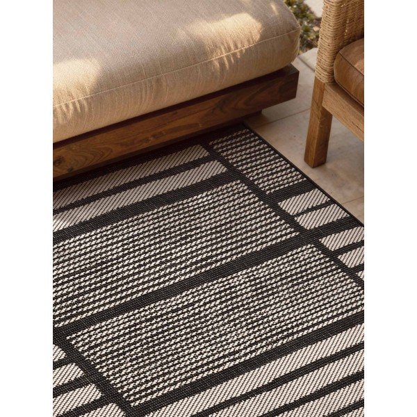 Černý/krémový vnitřní a venkovní koberec 160x230 cm Haringey Allington – Ted Baker-image-3