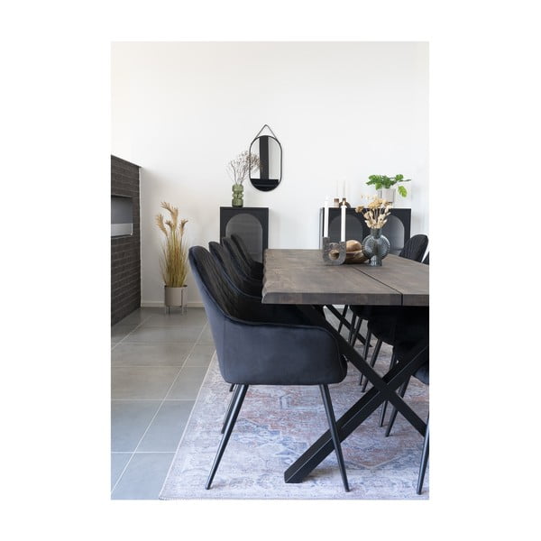 Modrá skleněná váza (výška 20,5 cm) Sia – House Nordic-image-4