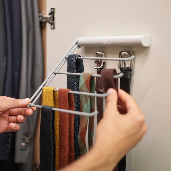 Kovový věšák na kravaty a opasky Orderly – Joseph Joseph-image-1