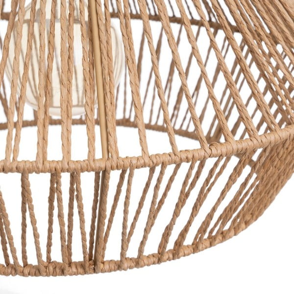 Závěsné svítidlo v přírodní barvě se stínidlem z papírového výpletu ø 38 cm – Casa Selección-image-3