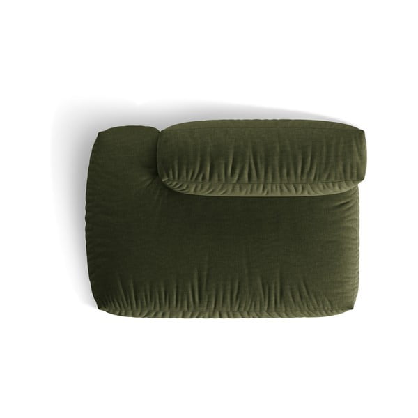 Zelený modul pohovky (levý roh) Martina – Micadoni Home-image-3