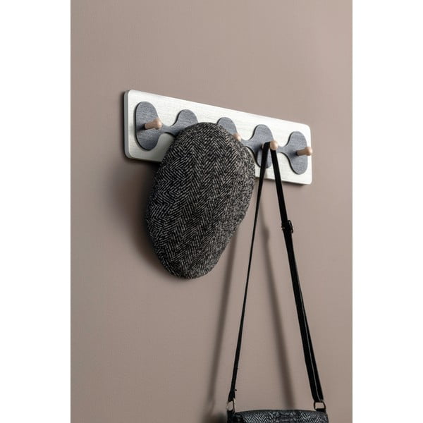 Bílý nástěnný věšák 48 cm Rizar  – PT LIVING-image-1