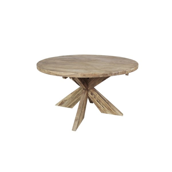 Jídelní stůl z teakového dřeva HSM Collection Tafel, ⌀ 130 cm