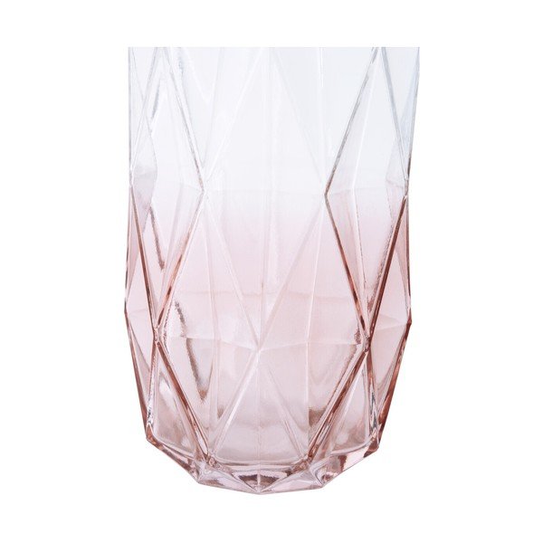 Růžová skleněná váza (výška 28 cm) Brice – Premier Housewares-image-1