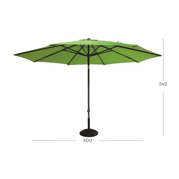 Zelený slunečník Hartman, ø 300 cm-image-1