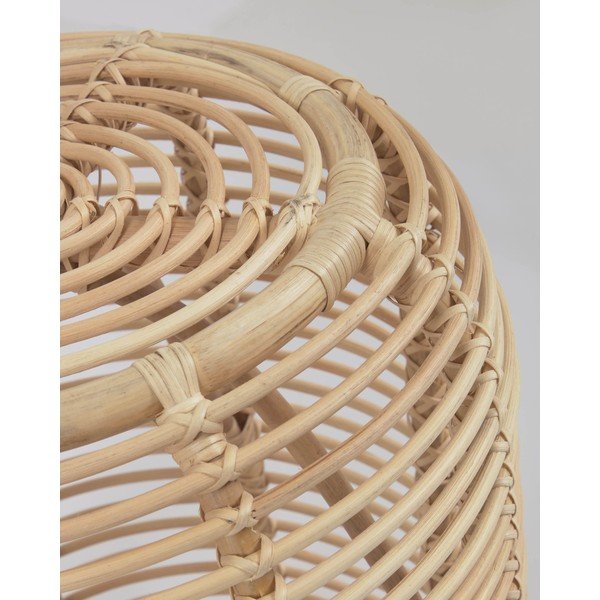 Ratanový kulatý odkládací stolek ø 45 cm Kohana – Kave Home-image-3