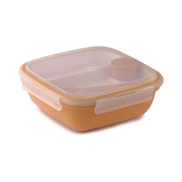 Dělený svačinový box s příborem Fresh – Snips