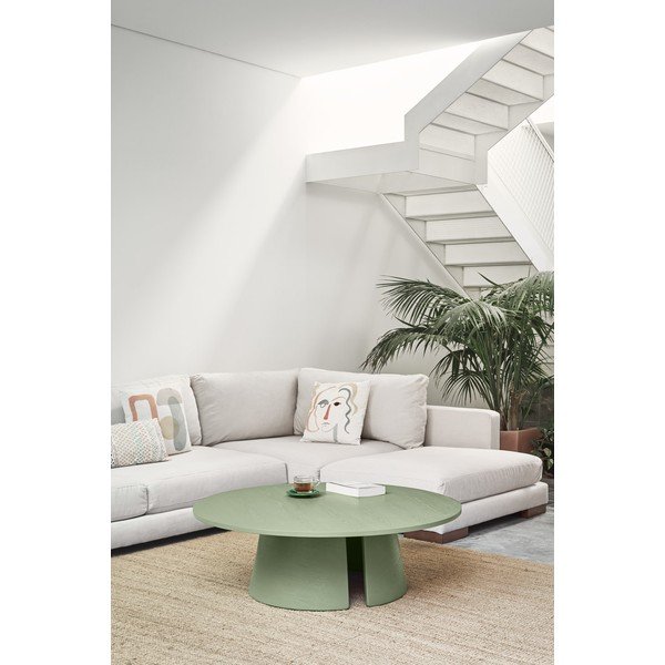 Zelený konferenční stolek Teulat Cep, ø 110 cm-image-1