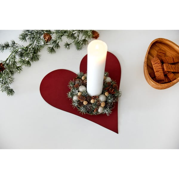 Prostírání z eko kůže 30x30 cm Heart Nupo – LIND DNA-image-2