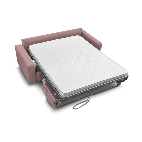 Růžová rozkládací pohovka 195 cm Monaco – Bobochic Paris-image-4