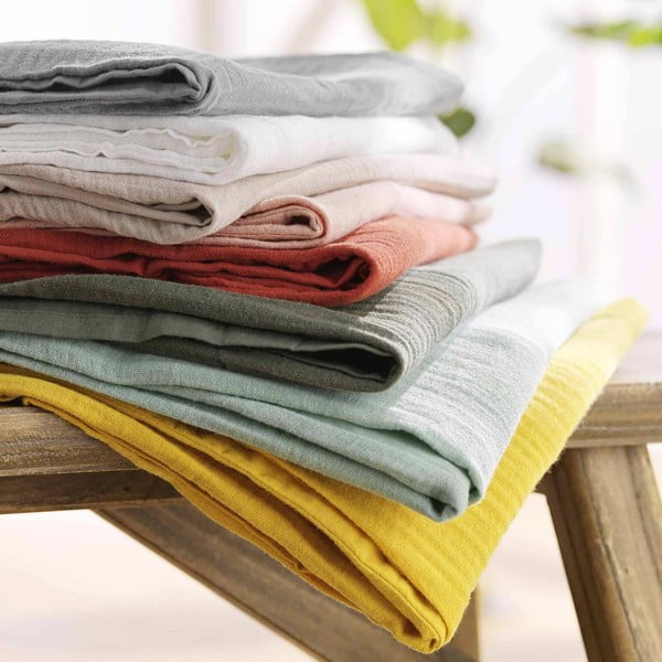 Růžové mušelínové povlečení na jednolůžko 140x200 cm Angelia – douceur d'intérieur-image-1