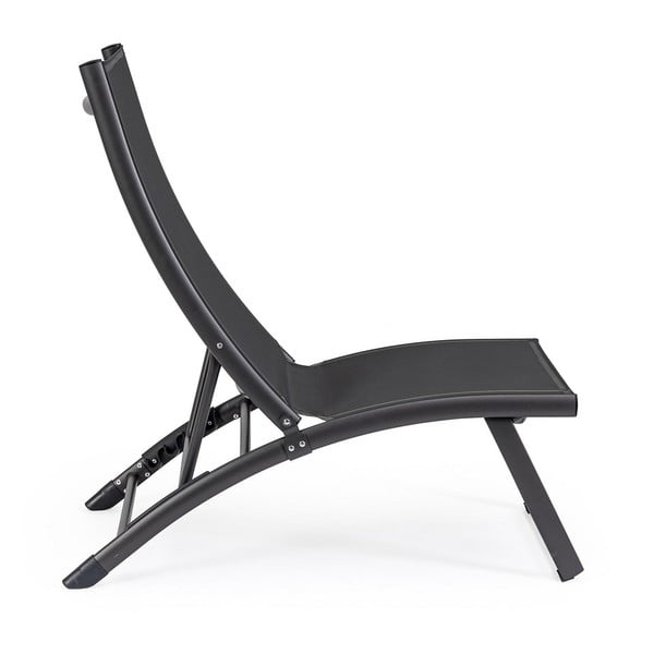 Antracitové kovové zahradní lehátko Taylor – Bizzotto-image-2