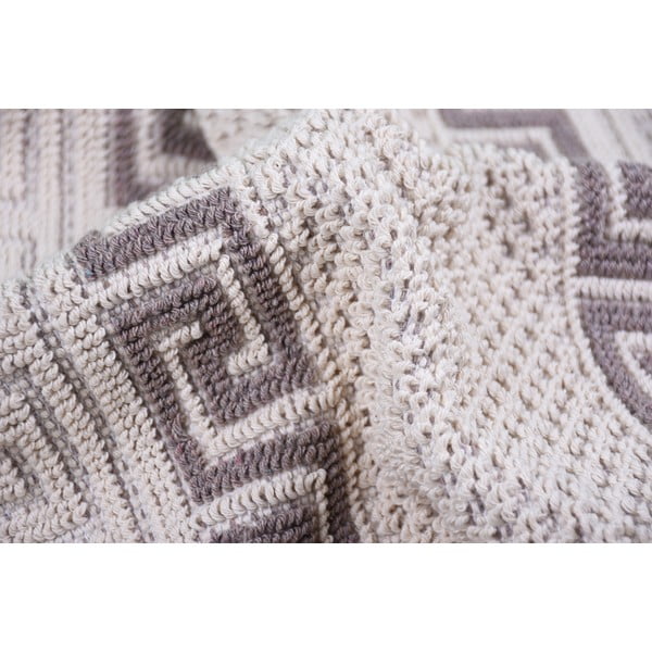 Šedobéžový bavlněný koberec Vitaus Versace, 80 x 150 cm-image-3