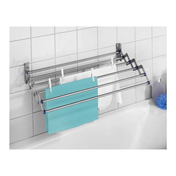 Nástěnný teleskopický sušák na prádlo Wenko Dry-image-1